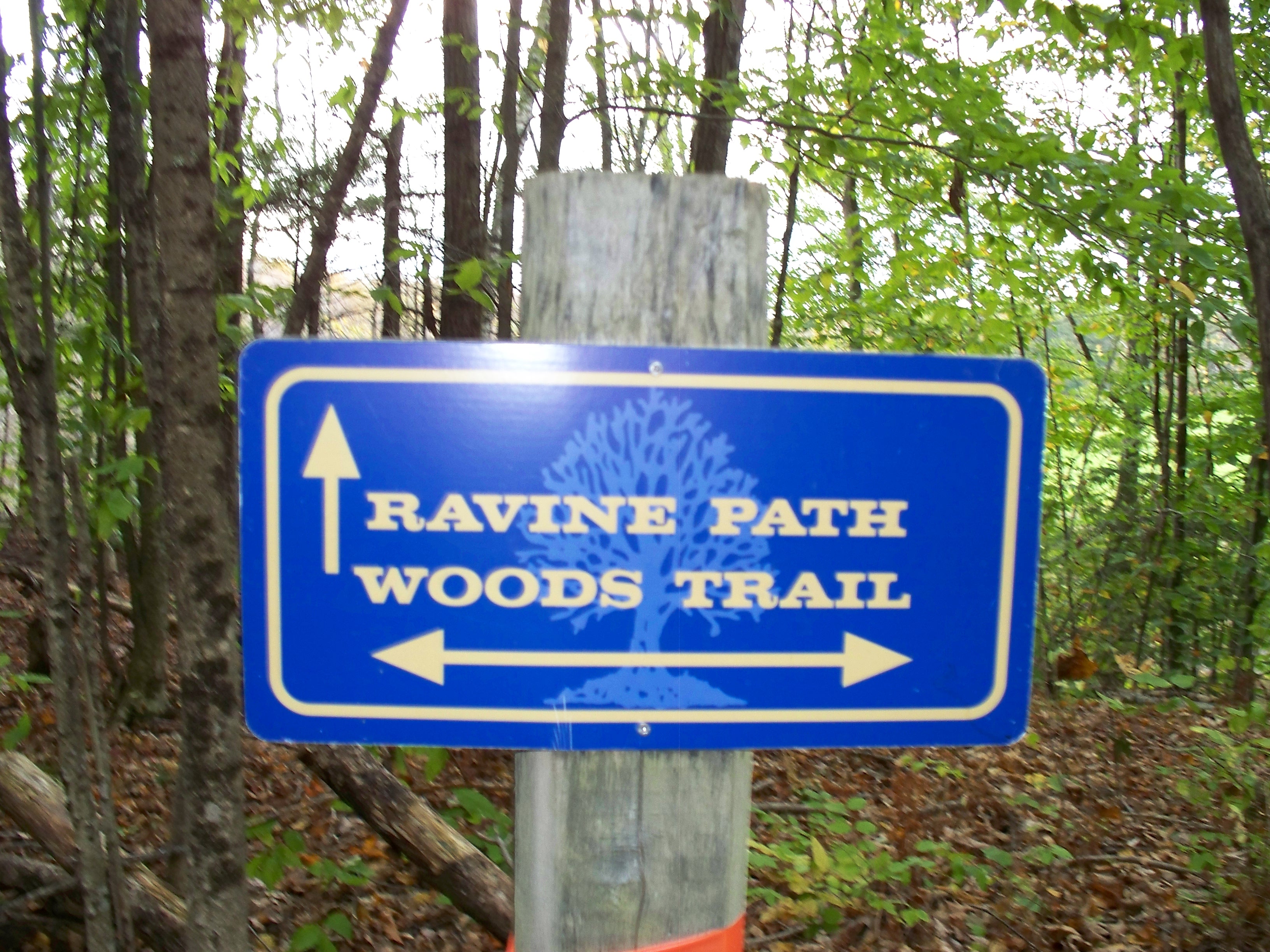 Trail Sign at Old Town House Park