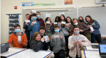 GMS 6-8 math students recited digits of the number Pi &amp; received a ticket to a Sea Dogs game. The overall school winner is Kyra Vanni for reciting 128 digits of Pi. She received 4 tickets to an upcoming game &amp; will be recognized at the start of the game. 