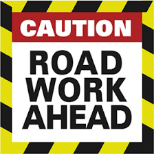 caution road work ahead