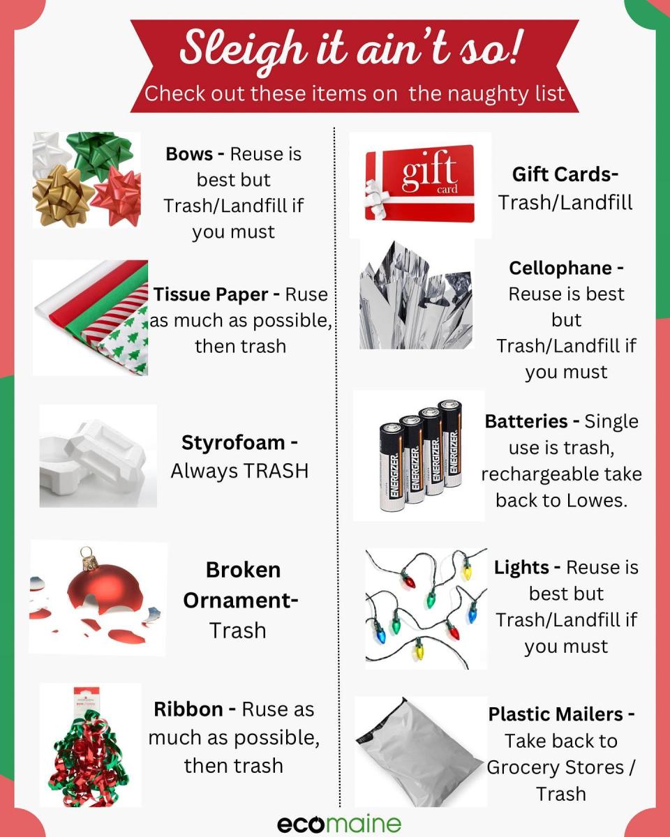 holiday recycling tips