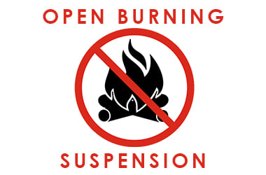open burning suspended