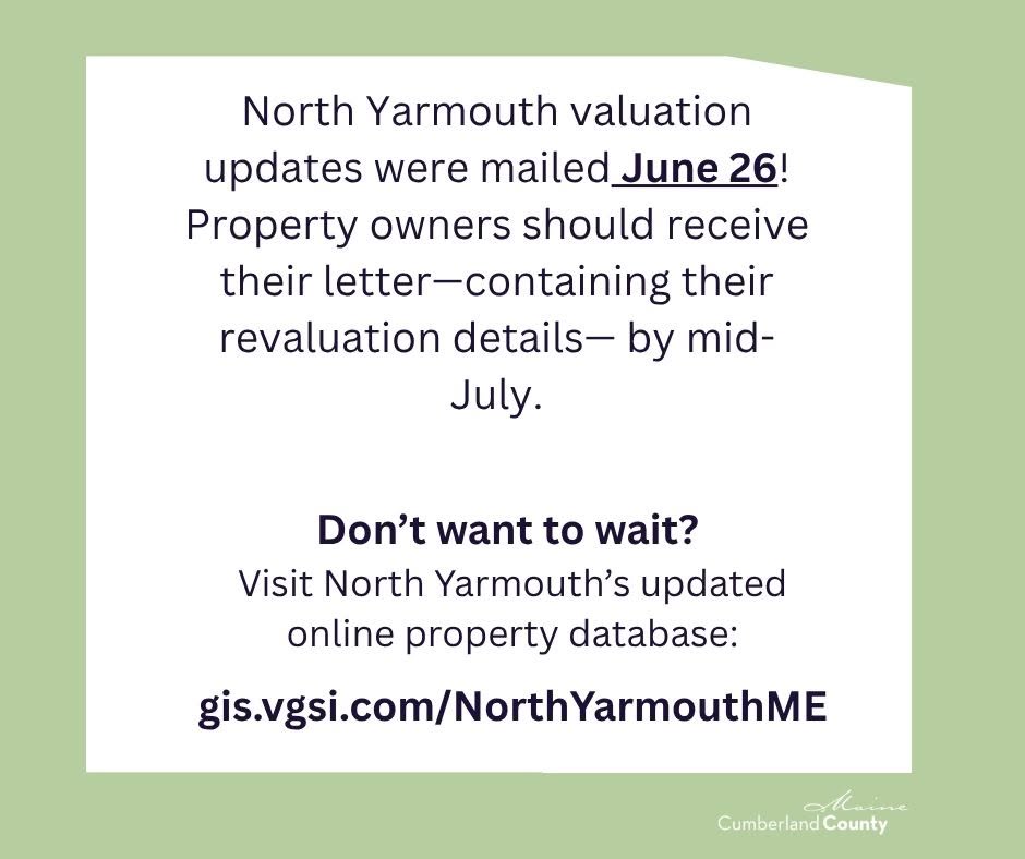 don't want to wait? visit gis.vgsi.com/northyarmouthme