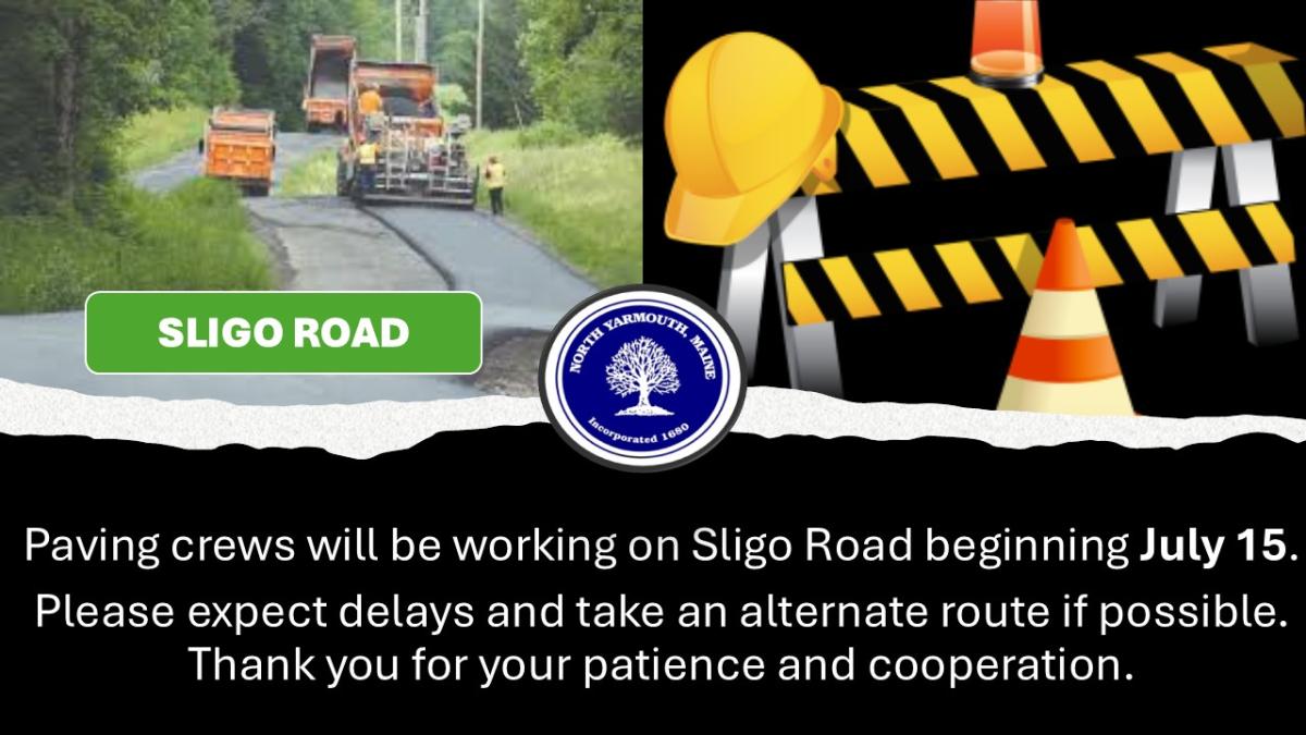 paving starts 7-15-2026 on Sligo RD