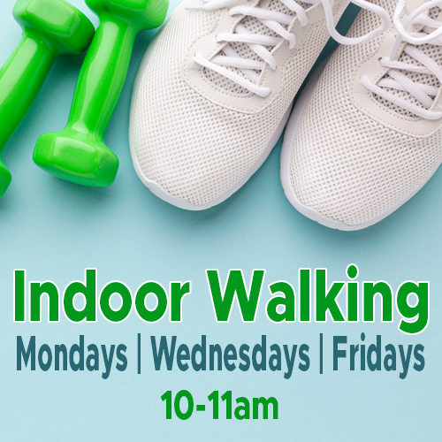 indoor walking at the community center