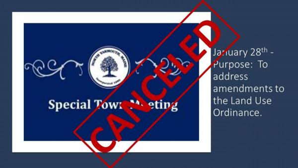 special town meeting canceled