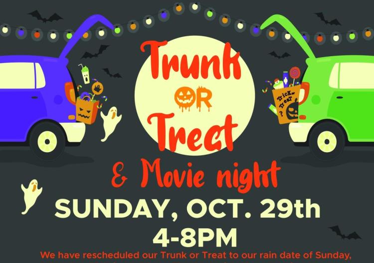 Trunk or Treat Sunday Oct 29th