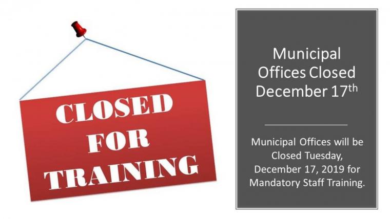 Muncipal offices closed 12-172019