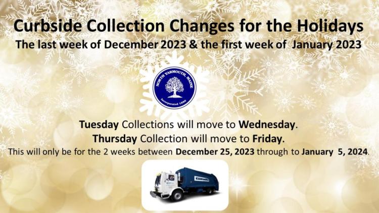 curbside collection changes for the holidays
