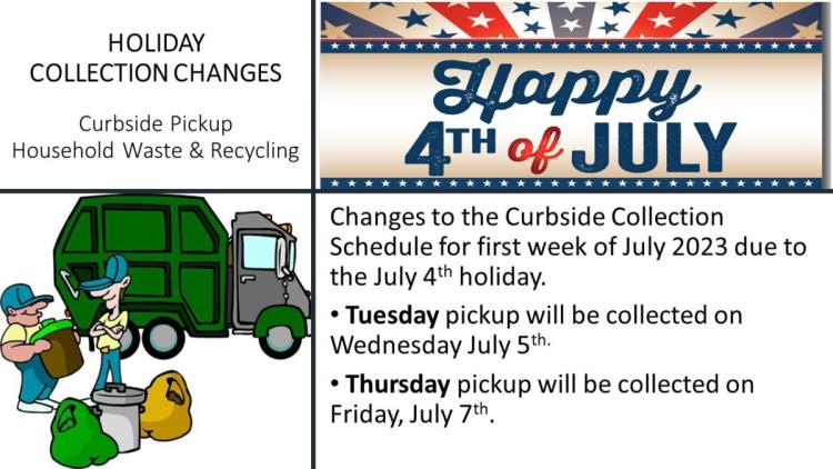 curbside pickup week of july 3rd