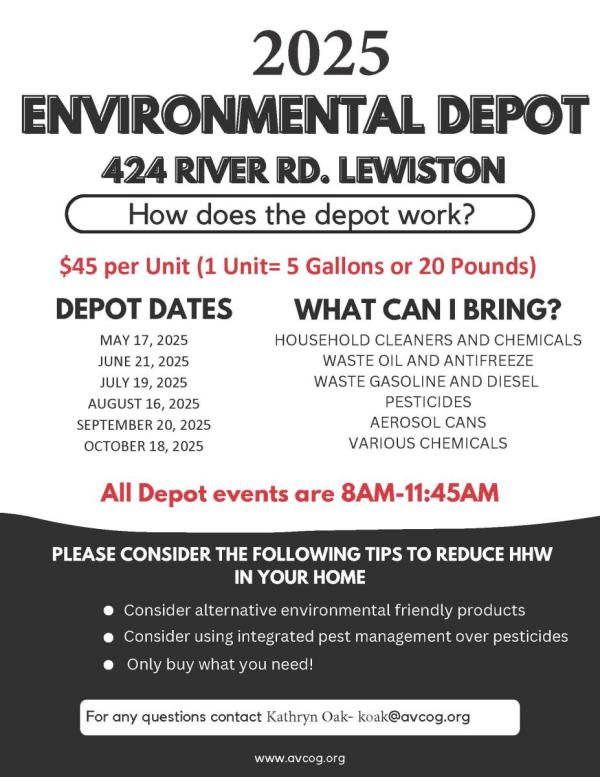 2025 environmental depot dates