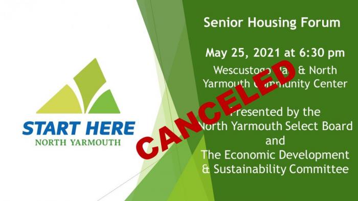 senior housing forum canceled
