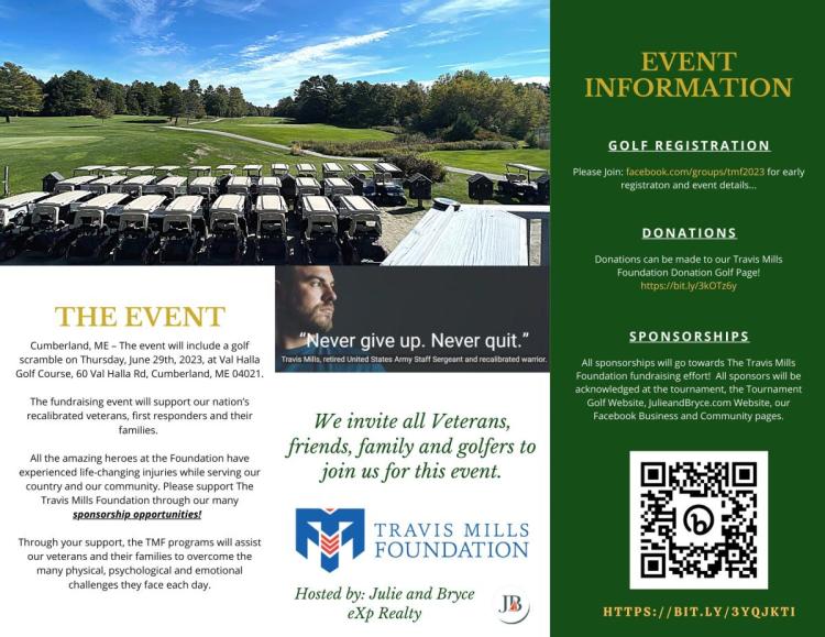 2nd annual tee off for the travis mills foundation event