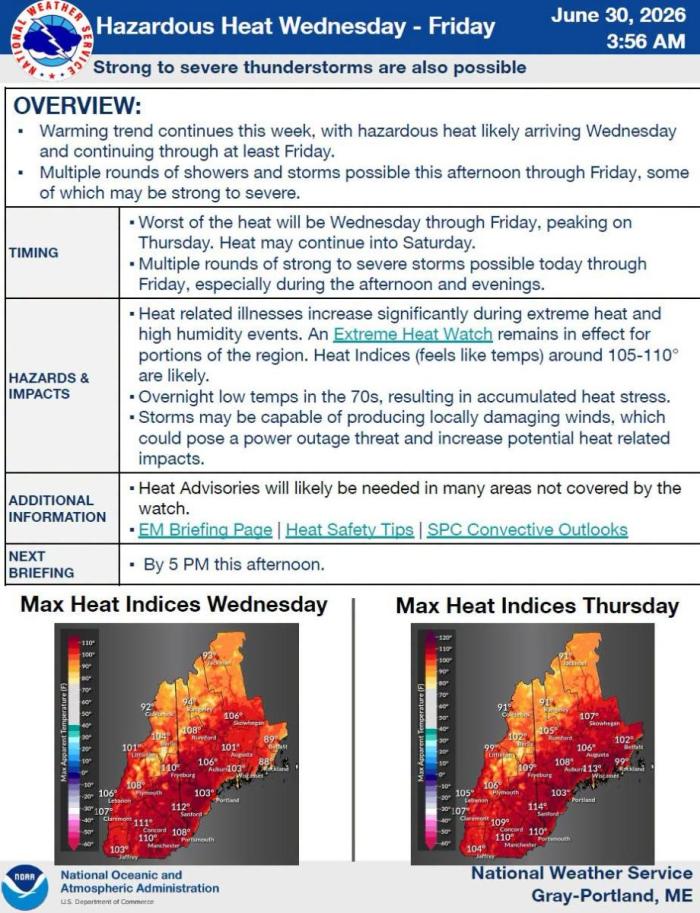 heat advisory for July 1st and 2nd