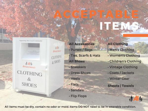 apparel impact acceptable items