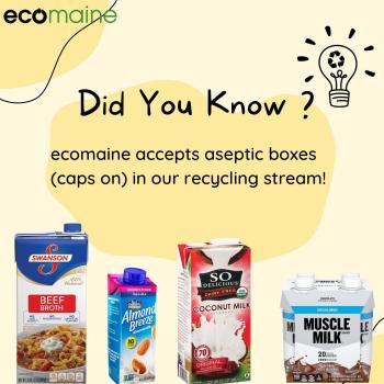 ecomaine accepts aseptic boxes