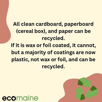 ecomaine acceptable items