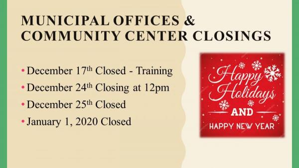 municipal closings