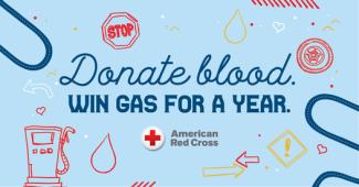 donate blood win gas for a year