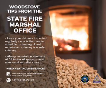 Woodstove tips from the Fire marshall office