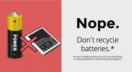 nope - batteries are not recyclable