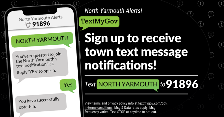 sign up for text alerts