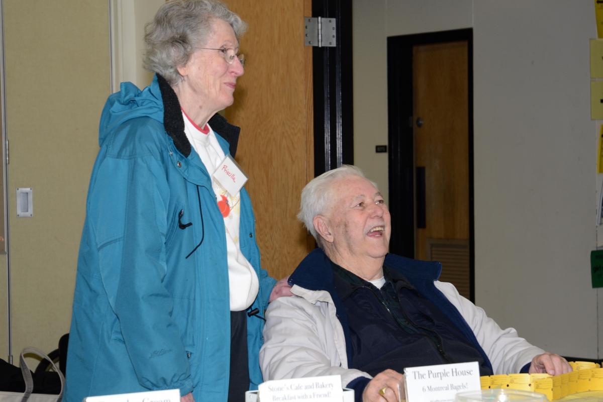 Priscilla and Dick Brobst - Greeters at Ice Cream Social