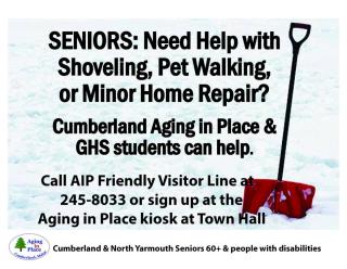 Winter Help for North Yarmouth Seniors