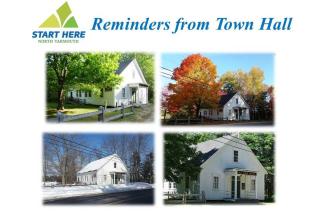 reminders from town hall