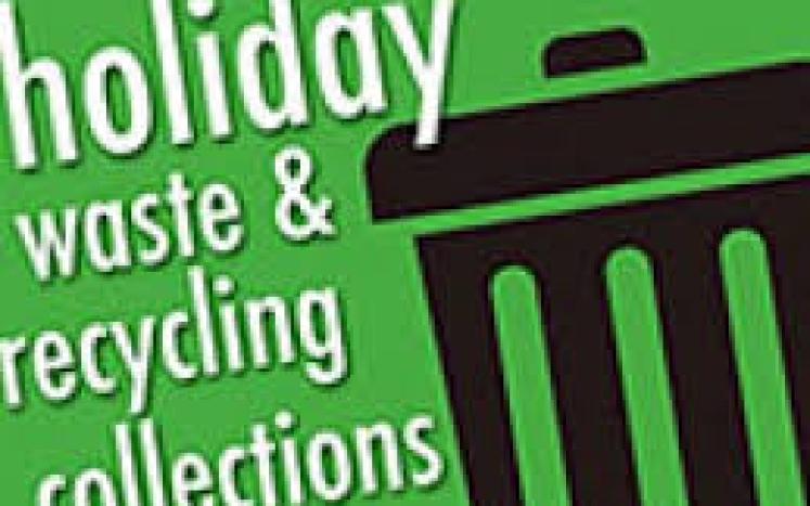Holiday Curbside Waste & Recycling Pickup Schedule 